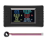 AC110V / 220V Display Meter, 100A Digital Multimeter Voltmeter Voltages Current Power Factor Voltmeter Multimeter Tester Electric Meter