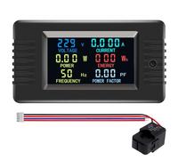 AC110V/220V Display Meter 100A Digital Multimeter Voltmeter Voltages Current Power Factor Voltmeter Multimeter Tester Voltage Current Meter