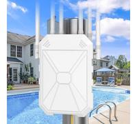 AC1200 Outdoor WiFi Range Extender-WiFi Extender Signal Booster- High-Speed Wireless Signal Booster with Passive PoE, WPA3 Security,for Gardens, patios, and Wide-Open Spaces