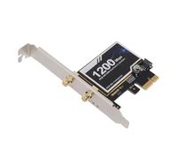 AC1200 PCIe WiFi Card with Bluetooth 4.2, 2.4G/5G Dual Band Wireless PCI Express Adapter, Wireless Network Card for 7/8/8.1/10 Desktop
