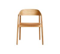 AC2 Dining Chair Matt Lacquered Oak/Cognac
