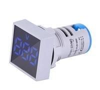 AC20-500V LED Digital Display Voltmeter, Square Lamp Voltage Tester Meter (Blue)