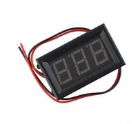 AC220V Digital LED Voltmeter 2 Line Display Panel with Voltage Measurement Range 70V 500V and Reverse Connection Protection for Accurate Reading (Blue)
