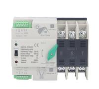 AC220V Dual Power Automatic Transfer Switch 3P Millisecond Switching PV to Mains Mini Automatic Transfer Switch ATS (63A)