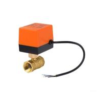 AC220V Electric Ball Valve, DN25 G1 Inch Brass Threaded 3-Wire Two-Control Motorized Valve for Water, Oil & Non-Corrosive Gas, 1.6 MPa Nominal Pressure, -10°C