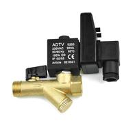 AC220V Electronic Timed 2 way Air Compressor Metal Ac220V Electronic Clean the compressed air before installation Brown is the live wire L