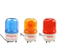 AC220V LTE-5101 Without Sound Indicator Industrial LED Revolving Strobe Warning Indicator LTE-5101J with Sound(Yellow Sound,DC 12V)