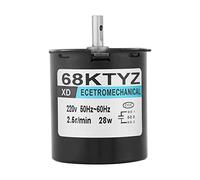 AC220V Speed Reduction Gear Motor Electric High Motor Replacement Synchronous Motor with Different Speed CW/CCW 68KTYZ(2 5RPM)