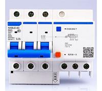 AC230/400V N X BLE-63 3P Residual Current Device D 40 50 63A Electromagnetic Release Type D Air Switch Combination Leakage 1Pcs Automatic switch (Color : 40A, Size : 3P)