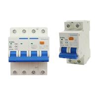 AC230V MCB Leakage Protector RCBO Overload Short Circuit Protection 2P 4P 30mA Residual Current Circuit Breaker Switch RCCB RCD 1Pcs(6 Years,1)