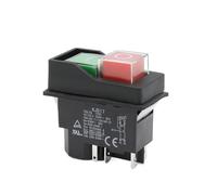 AC250V 16A Electromagnetic Push Button Switch 4/5Pins KJD17 220-240V Coil Magnetic Starter 1Pcs(5 Pins)