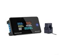 AC300 AC 50 300V Voltmeter Amperemeter LED Power Meter with Reset and Power Off Memory, Timer and Energy Functions for Accurate Voltage and Current Readings (KWS-AC300-20A)