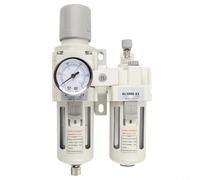 AC3010-03/03D Pressure Regulator Oil Moisture Separator Air Compressor Filter with Aluminum Alloy Housing, Clear Printing for Easy Use, Solid Particles
