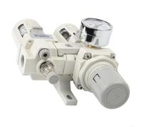 AC30100303D Air Compressor Filter with Pressure Regulator and Oil Moisture Separator Removes Condensate and Solid Particles to Extend Tool Life