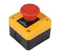 AC660V 10A Plastic Shell Red Sign Emergency Stop Mushroom Push Button SwitchPush Button Station Other Garden Tools