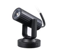 AC85-265V 1W LED Mini Spot Lamp Stage Lighting Fixture Portable for Home Party Decoration Deco DJ Show Bar Pub Club Concert (White)