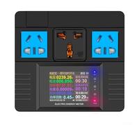 AC85-265V Digital Smart Power Monitor with kWh & Cost Tracking, 1.0-Level Accuracy, TFT LCD Display, Bluetooth/WiFi App Control - for Home & Industrial Use(tooth)