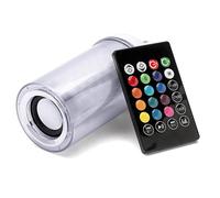 AC85-265V E27 8W Dimmable bluetooth Speaker RGB Flame Effect LED Bulb with 24 Keys Remote Control