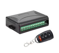 AC90-250V 4-CH Wireless Receiving Remote Control Switch Kit Support Data Clearing & Self-Learning for Car Doors Windows