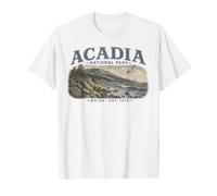ACA-Dia National-Park-Maine Vintage Wildlife Landscape Art T-Shirt