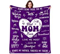 ACAATVE Gifts for mum, Flanell Blanket Gifts for Mum from Daughter Son, Best Mum Ever Blanket, Mothers Day Birthday Gifts for Mum Mother Mommy Mama, 60"x50"