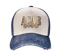 ACAB 1312 Upgrade Your Style with Funny Adjustable Cotton Baseball Caps for Men and Women Navy Blue
