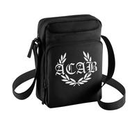 ACAB Laurel Wreath Cross Body Bag, black, standard size, shoulder bag