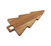 Acacia Cutting Board Featuring Christmas Tree Outline Shape for Holiday Gatherings and Year Round Kitchen Functionality