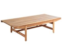 Beliani Garden Coffee Table Giaveno 145 Cm 79 Cm Acacia Wood Brown