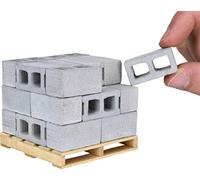 Acacia Grove Mini Cinder Blocks with Pallet, 1/12 Scale (24 Pack)