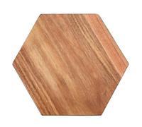 Acacia Hexagonal Black Edge Chopping and Serving Board | Socorro