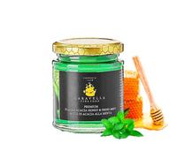 Acacia & Mint Honey 250 gr Caravella Fine Food | Italian Light Clear Refreshing Minty Herbal Aroma | Runny Fluid Golden-green hue | Ideal for Drizzling Glazing Tea Cheeses Cocktails Pancakes Porridge
