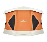ACACIA Space Camping Tent XL, 4-6 Person Large Tent with 6'10'' Height, 2 Doors, 8 Windows, Waterproof Easy Setup Hub with Rainfly, Footprint Pop Up for Camping, Car, Glamping, Persimmon