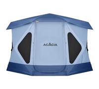 ACACIA Space Camping Tent XL, 4-6 Person Large Tent with 6'10'' Height, 2 Doors, 8 Windows, Waterproof Easy Setup Hub with Rainfly, Footprint Pop Up for Camping, Car, Glamping, Star Night