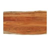 (acacia wood, 100 x 60 cm) vidaXL Table Top Replacement Board Desktop Accessory Solid Wood Live Edge