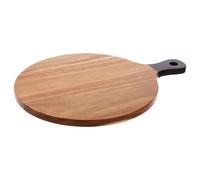 Acacia Wood Chopping and Serving Board, Durable Black Handle Cutting Board for Kitchen Premier Housewares Black One Size