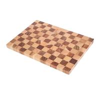 Acacia Wood Cutting Board Checkered Chopping Board Checkerboard Pattern Thick Butcher Block Kitchen Charcuterie Cheese Board Bread Sushi Serving Tray for Meat Fruit Vegetable Meal Prep (Rectangular)