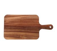 Acacia Wood Cutting Board with Handle, Double-Sided Pizza Serving Paddle | Smooth Grain Surface for Vegetables and Tabletop Presentation, Easy Carrying, Suitable for Hosts and Home Cooks