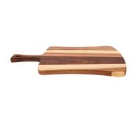 Acacia Wood Cutting Board with Handle for Kitchen Serving | Paddle Shape, Natural Grain Finish, Easy Carrying, for Pizza, Sandwiches, Charcuterie and Cheese