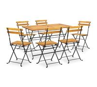 Acacia Wood Folding Outdoor Dining Set 5/7/9 Piece 120/160cm Table vidaXL