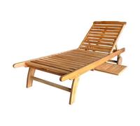 Acacia Wood Garden Lounger Sun Lounger by Wensum