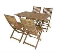 Acacia Wood Garden Patio Dining Set by Wensum - 4 Seats