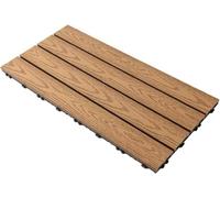 Acacia Wood Interlocking Deck Tiles for Patio and Balcony,C2,11pcs | Multicolor 1, 11, or 22 pcs: pathway, poolside, backyard, and patio (A2, 22 pcs)