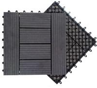 Acacia Wood Interlocking Deck Tiles for Patio, Balcony & Indoor Floors | Multicolor options in 1/11/22-piece packs; suitable for patio, backyard, and indoor use