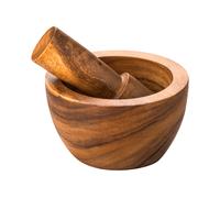 Acacia Wood Mortar and Pestle, Durable 13cm nature friendly Spice Grinder for Kitchen Premier Housewares Natural One Size