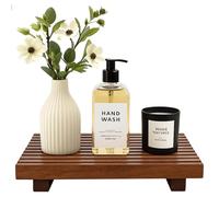 Acacia Wood Risers for Bathroom Tray Kitchen Counter Decor Sink Soap Dish