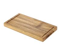 Acacia Wood Serving Board 25x13x2cm Wooden Presentation Plate Display Cafe