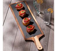 Acacia Wood Serving Board 68 x 18cm - x 6 - Serving Platter, Food Board, Slate Platter, Wood Paddle