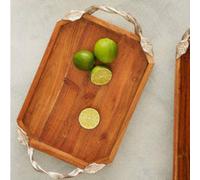 Acacia Wood Small Rectangular Tray | Vine