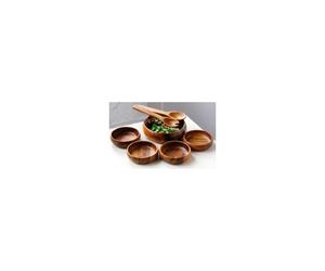 Acacia Wood Socorro 7Pc Salad Set